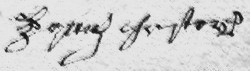 Signature de Joseph Christophe en 1821