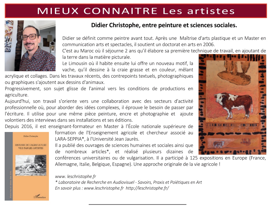 Annie Conter article sur Didier Chrisotphe