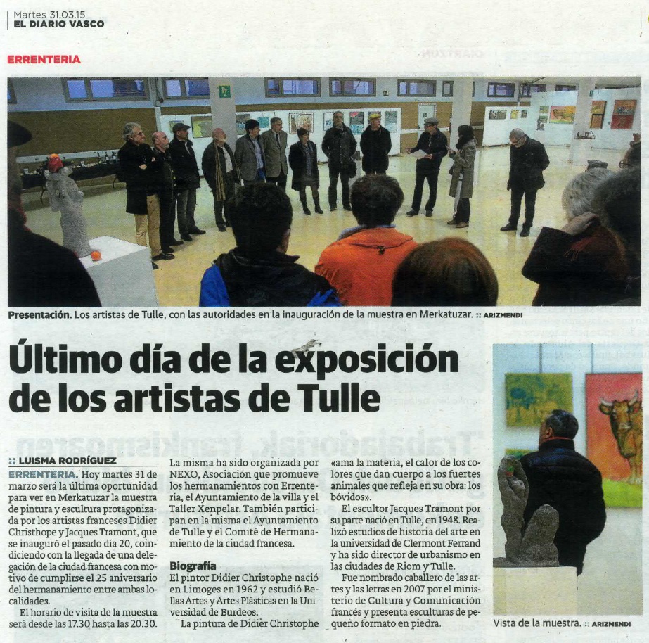 Luisma Rodrigues, El Diario Vasco 31/03/2015
