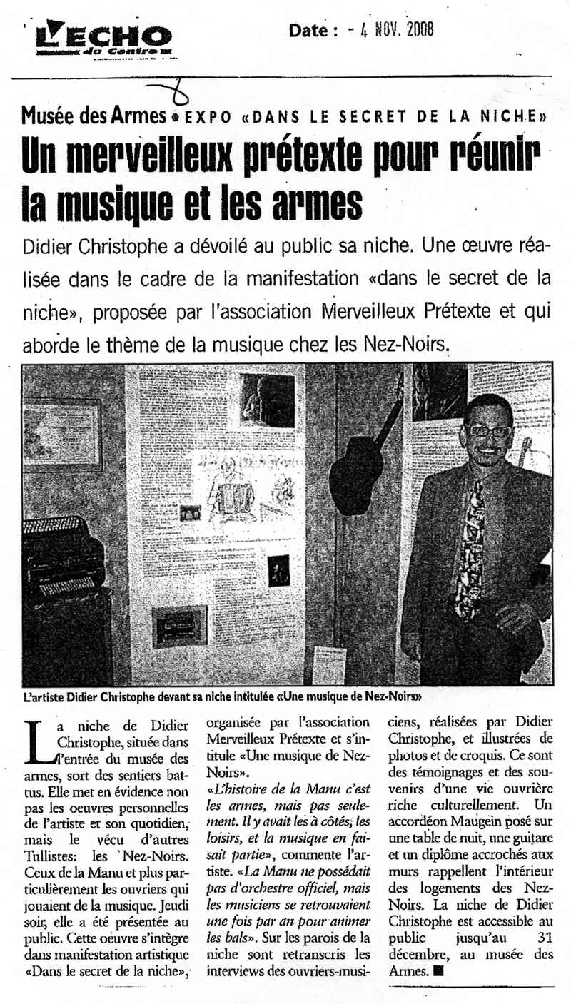 art. L'Echo, 2008.