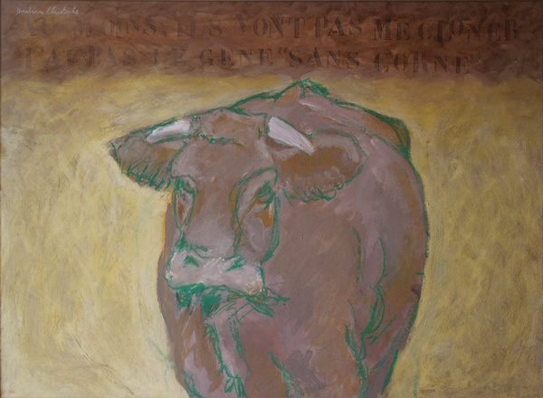 Didier Christophe, Le gène sans cornes, 80 x 60 cm, 1998.