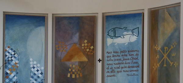 Quadriptyque à Ste Berbadette, Limoges, détail.