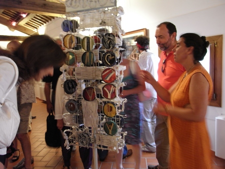 Sylvie Christophe, tourniquet exposé à la Mostra de Dueville, août 2010